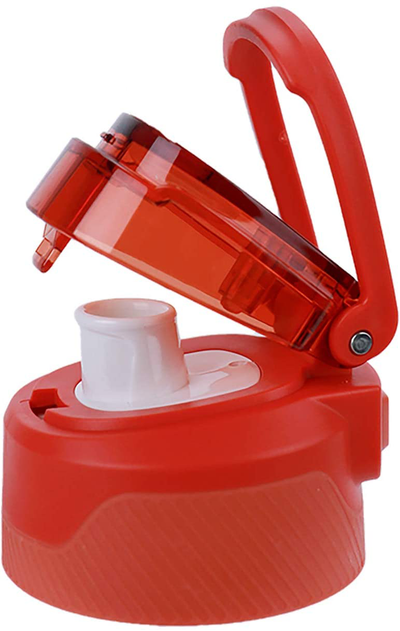 Stainless Steel Sport Water Bottle Spout Lid(Chug Lid Red)