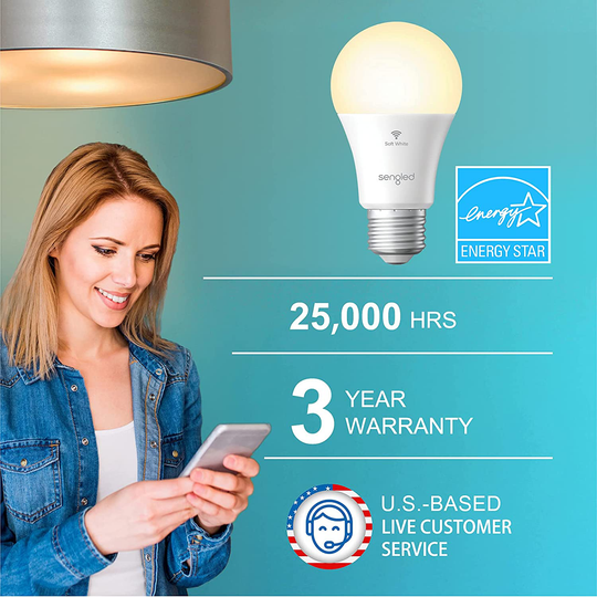 WiFi Light Bulbs, Dimmable Alexa Light Bulb, Smart Light Bulbs that Work with Alexa & Google Home