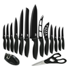 15-Piece Kitchen Knife Set - High Carbon Stainless Steel, Non-Stick Coating, Rust-Resistant, Ergonomic Handles