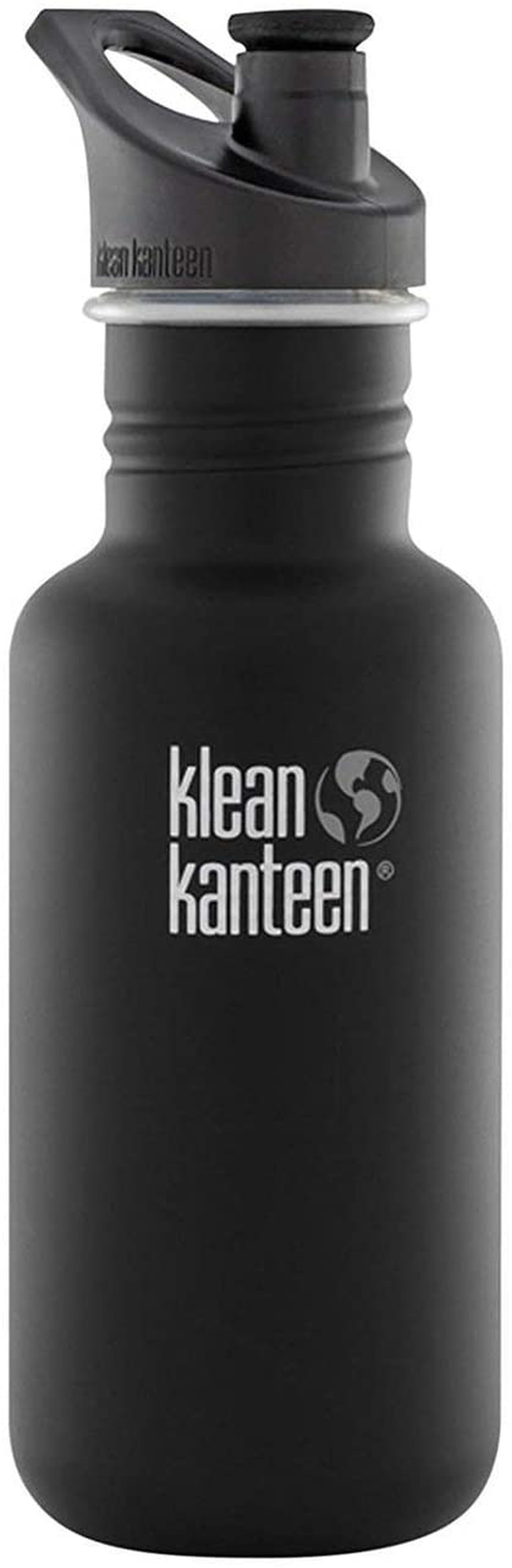 Klean Kanteen Classic Stainless Steel Singel Wall Non-Insulated Water Bottle with Sport Cap