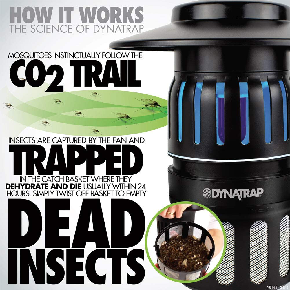 DynaTrap DT150 Ultralight Insect Trap, 300 Square Feet, Midnight Blue