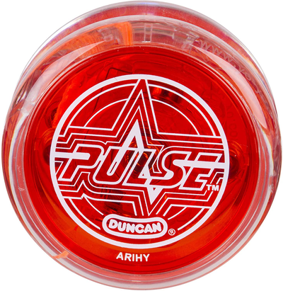 Duncan Toys Pulse LED Light-Up Yo-Yo, Intermediate Level Yo-Yo with Ball Bearing Axle and LED Lights, Clear/Green