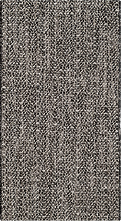 Safavieh Courtyard Collection CY8022 Indoor/ Outdoor Non-Shedding Stain Resistant Patio Backyard Accent Rug, 2' x 3'7", Black / Beige