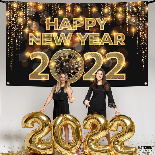 XtraLarge Happy New Year Banner 2022  72x44 Inch
