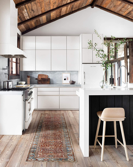 Loloi II Layla LAY-01 Brick Traditional Runner Rug 2'-6" x 9'-6"