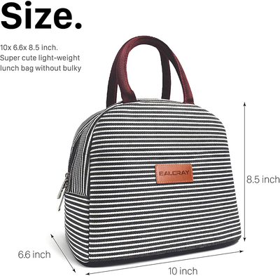 BALORAY Lunch Bag Tote Bag Lunch Bag for Women Lunch Box Insulated Lunch Container (Zebra pattern)