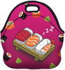 Boys Girls Kids Women Adults Insulated School Travel Outdoor Thermal Waterproof Carrying Lunch Tote Bag Cooler Box Neoprene Lunchbox Container Case (Nice Sleeping Sushi)