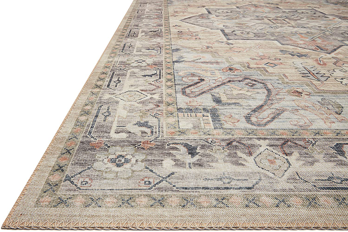 Loloi II Hathaway Collection HTH-03 Java / Multi, Traditional Area Rug, 5'-0" x 7'-6"