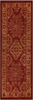 Maples Rugs Georgina Traditional Runner Rug Non Slip Hallway Entry Carpet [Made in USA], 1'8 x 5, Red/Gold