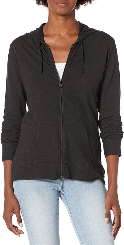 Hanes Women's Jersey Full Zip Hoodie