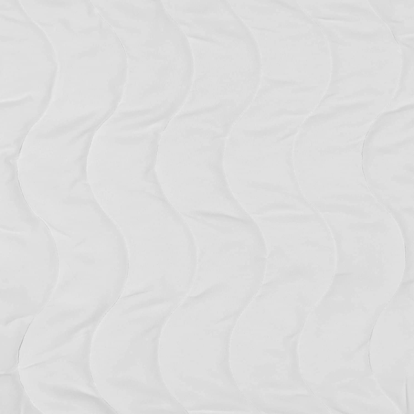 Serta Perfect Sleeper Basic Comfort Mattress Pad, Air Dry Moisture Wicking, Microfiber Fill, Scotchgard Stain Release, Antimicrobial Odor Protection, Cooling, Queen, White