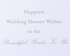 Papyrus Wedding Shower Card for the Bride-to-Be (Handmade Bridal Gown)