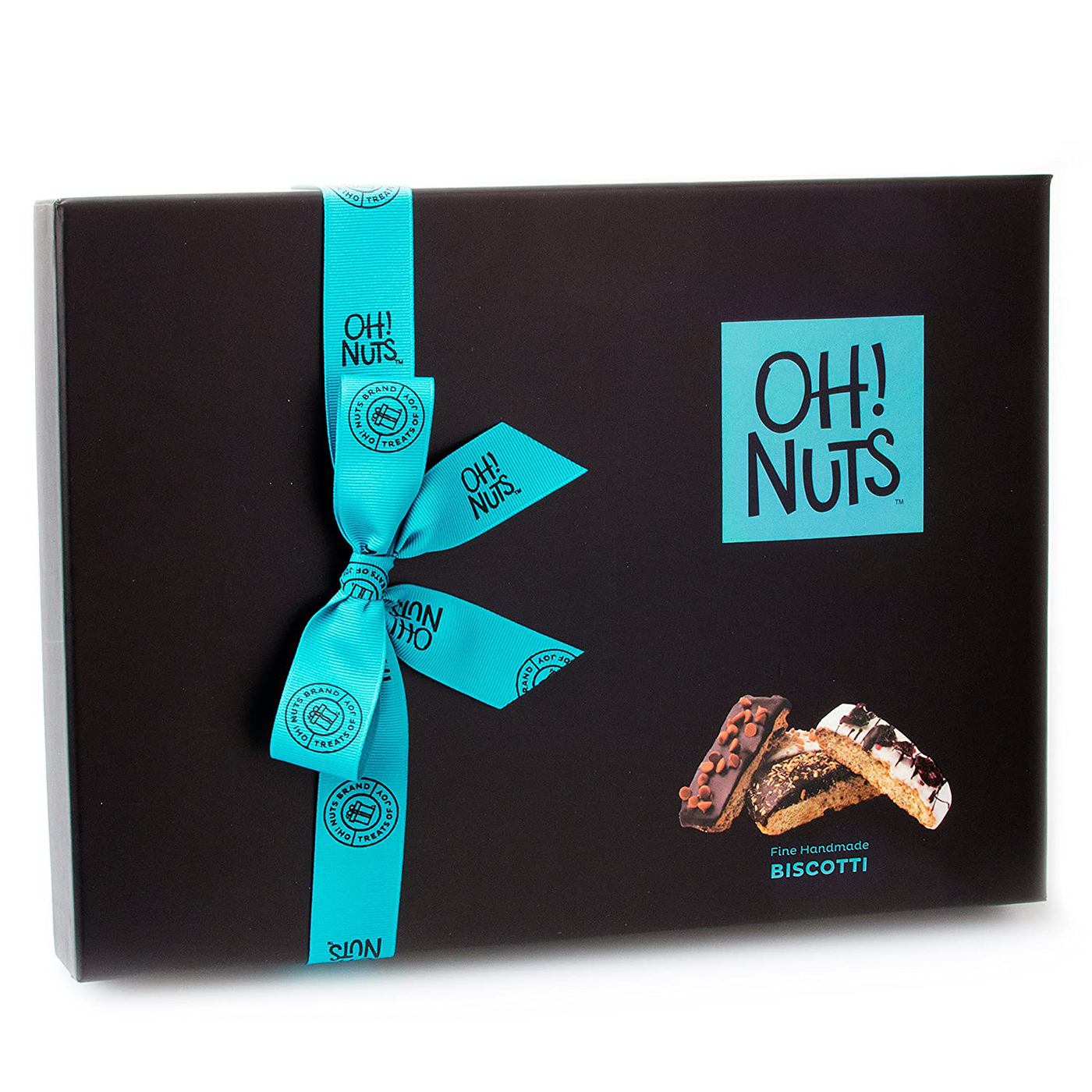 Biscotti Cookies Gift Basket | Christmas Gourmet Holiday Chocolate Food | Unique Idea For Him or Her Corporate Gifts, Men Women Families, Hanukkah, Thanksgiving, Christmas, Valentines - Oh! Nuts