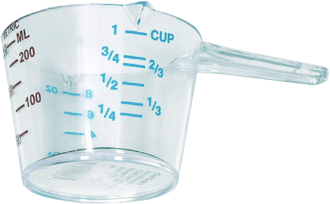 Chef Craft Select Plastic Measuring Cup, 2 Cup, Clear