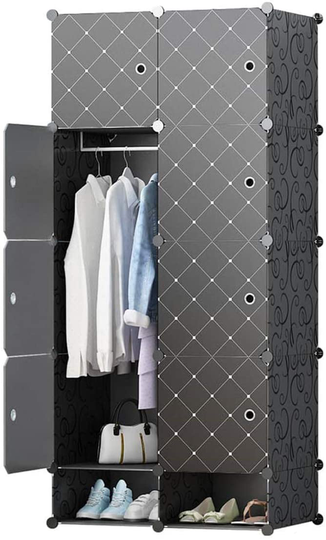 HOUSE DAY White Magic Hangers Space Saving Clothes Hangers Organizer Smart Closet Space Saver Pack of 10 with Sturdy Plastic for Heavy Clothes