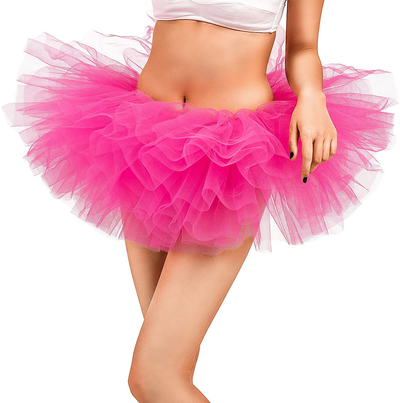 Adult Tutu Skirt, Tulle Tutus for Women, Teens Ballet Skirts Classic 5 Layers