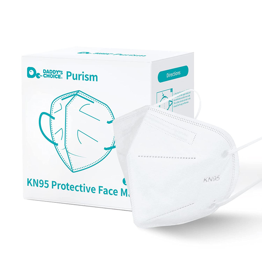 Purism KN95 Face Mask, Disposable Use 20pcs/box, 5-Layer Protective Face Mask, White