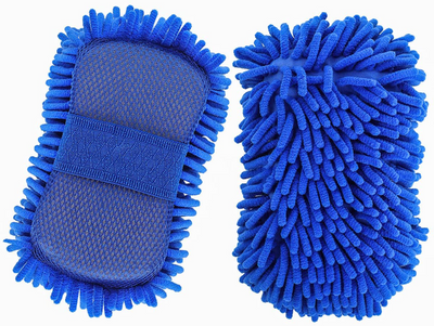 2 Pack Non-Scratch Microfiber Car Wash Mitt-Sponges