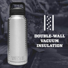 YETI Rambler 36 oz Bottle, Vacuum Insulated, Stainless Steel with Chug Cap, Navy