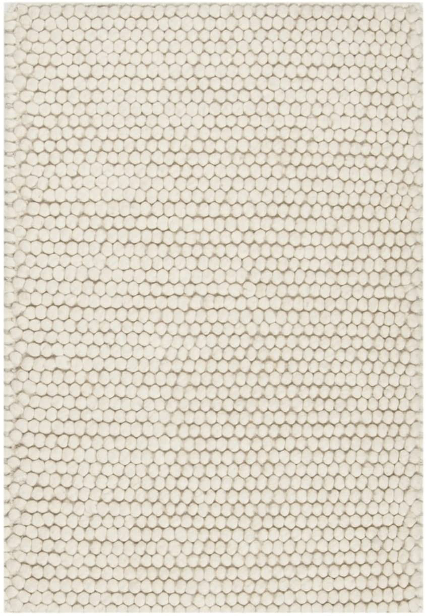 Safavieh Natura Collection NAT620A Handmade Premium Wool Accent Rug, 2' x 3', Ivory