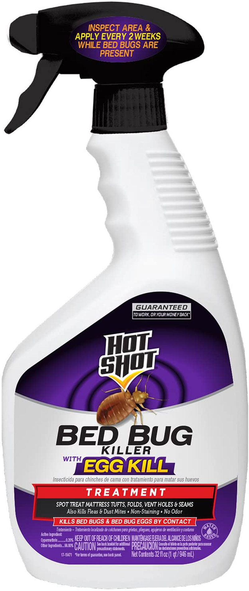 Hot Shot 96441 HG-96441 32 oz Ready-to-Use Bed Bug Home Insect Killer, Multicolor