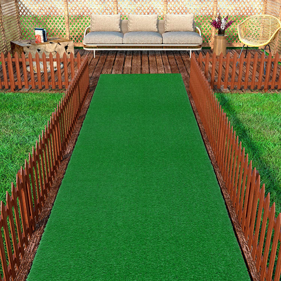Ottomanson Evergreen Artificial Turf Area Rug, 2'7" X 7', Green