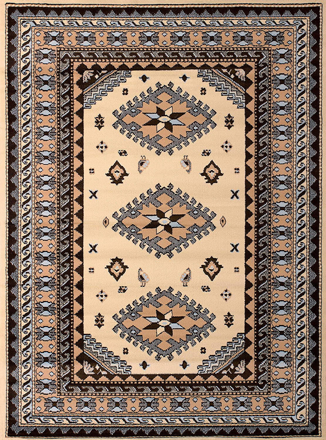 United Weavers of America Dallas Tres Rug, 2'3 x 8', Ivory