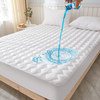 Bioeartha Waterproof Mattress Pad, Twin Size Quilted Fitted Mattress Pad, 100% Waterproof Breathable Soft Mattress Protector Stretches up to 8-18 inches, Cooling Mattress Topper for Twin Size Bed