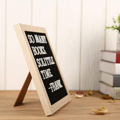 Changeable Wooden Message Board With Display Stand And Wall Mount