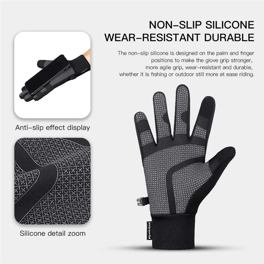 Winter Running Gloves for Men & Women Touchscreen Waterproof Anti-Slip