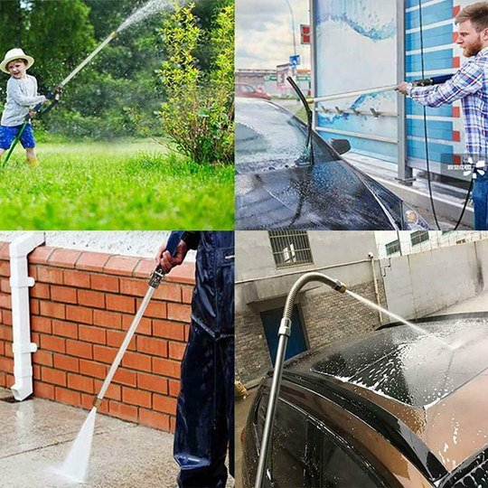 2 in 1 High Pressure Hydro Jet Wand, Extendable Garden Sprayer