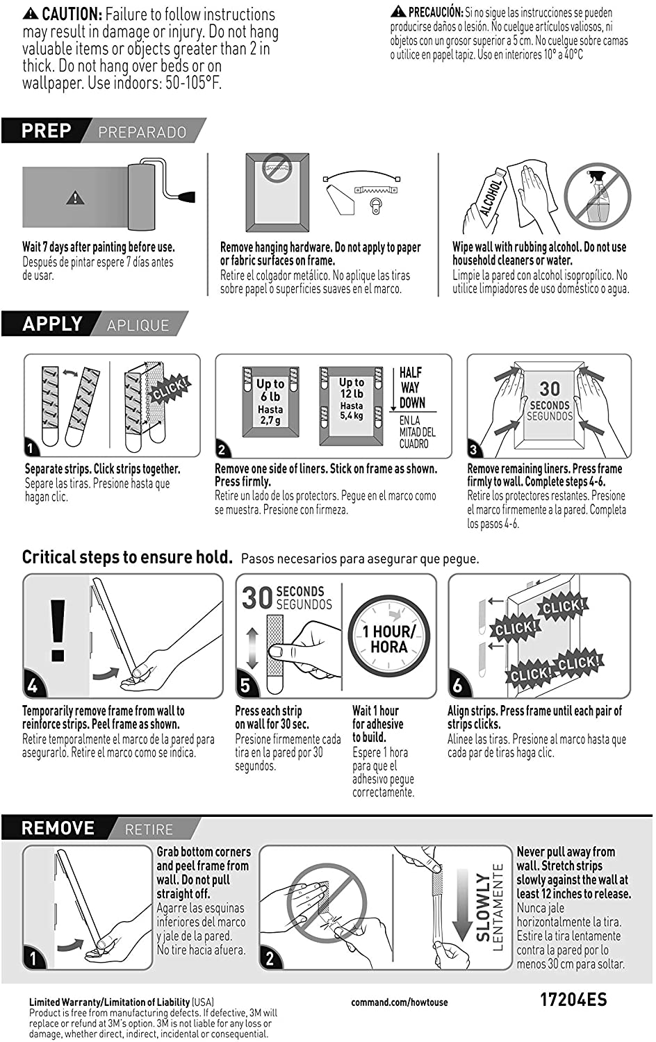 Command Picture Hanging Strips, Medium, White, Holds up to 12 lbs., 16-Pairs (32-Strips), Easy to Open Packaging