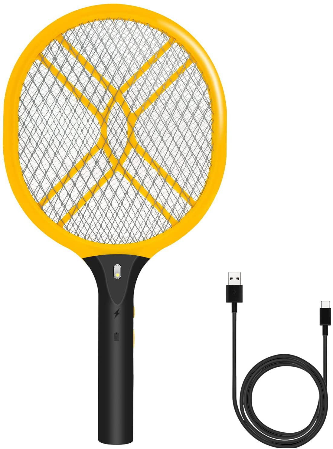 Faicuk Handheld Bug Zapper Racket Rechargeable Mosquito Killer (1 Pack)