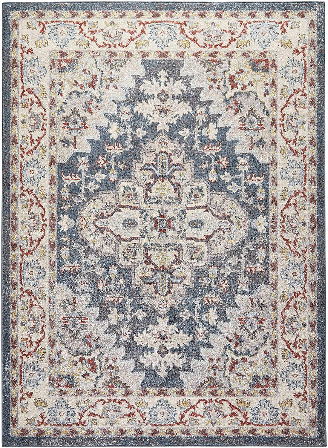 Home Dynamix Venice Loreta Area Rug, 7'10"x10'2" Rectangle, Blue Ivory