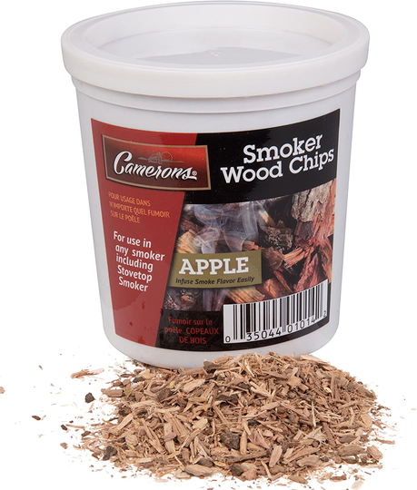 Camerons Smoking Chips- Kiln Dried, 100 Percent Natural Extra Fine Wood Smoker Sawdust Shavings (Apple, 1 Pint) (0.473176 L)