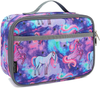 FlowFly Kids Lunch box Insulated Soft Bag Mini Cooler Back to School Thermal Meal Tote Kit for Girls, Boys,Women,Men, Unicorn#2