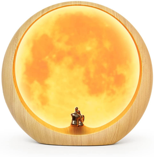 mamre Moon Ambient Light DIY Anniversary Wedding Valentines Day Gift Ideas Art Décor, Love Beneath The Red Moon