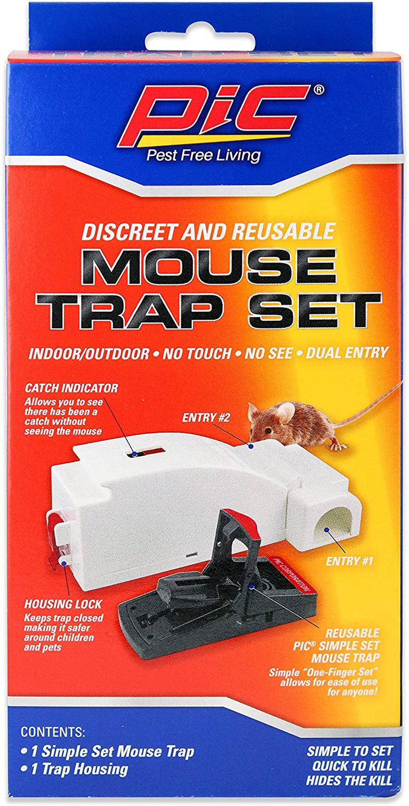 Pic PMT2 Plastic Mouse Trap