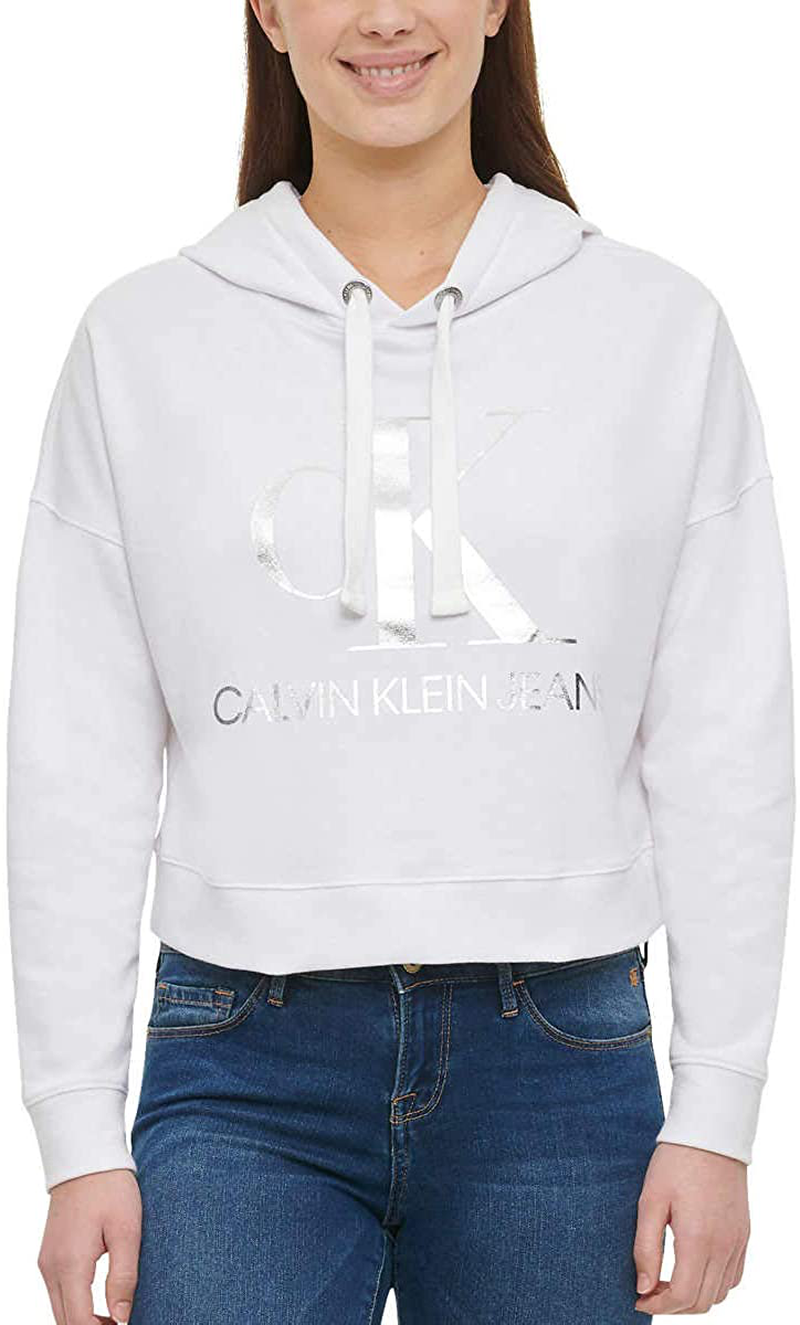 Calvin Klein Jeans Womens Monogram Logo Tie Dye Block Hoodie