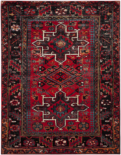 Safavieh Vintage Hamadan Collection VTH211A Oriental Traditional Persian Non-Shedding Stain Resistant Living Room Bedroom Runner, 2'3" x 10' , Red / Multi