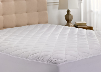 Hypoallergenic Quilted Stretch-to-Fit Mattress Pad by Hanna Kay, 10 Year Warranty-Clyne Collection (Twin)