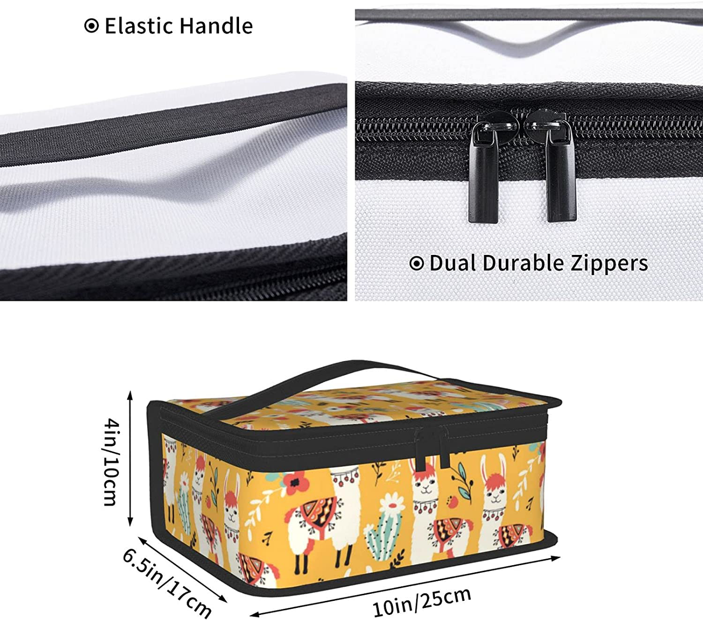 Llama Small Lunch Bag Box Insulated Snack Bag For Men Women Portable Lunch Box For Kids Adult Work & School