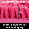 Bath Rugs Floor Non Slip Curved Bathroom Mat  Microfiber Plush Super Water Absorbent Machine Wash/Dry Shaggy Carpet for Toilet 