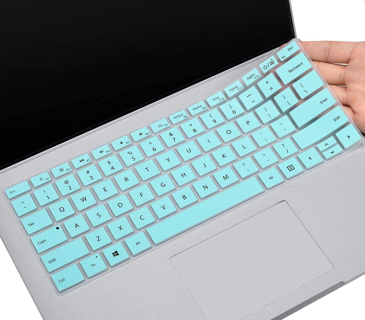 CaseBuy Keyboard Cover for Microsoft Surface Book 2/1 13.5 and 15 inch, Surface Laptop 2 2018, Surface Laptop 2017, Surface Book Accessories, Mint
