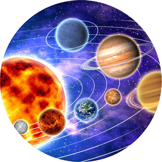 Projectables Solar System LED Plug-in Night Light, 11162, Image Projects onto Wall or Ceiling