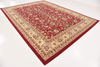 Unique Loom Kashan Traditional Floral Area Rug, 3 Feet 3 Inch x 5 Feet 3 Inch, Burgundy/Ivory