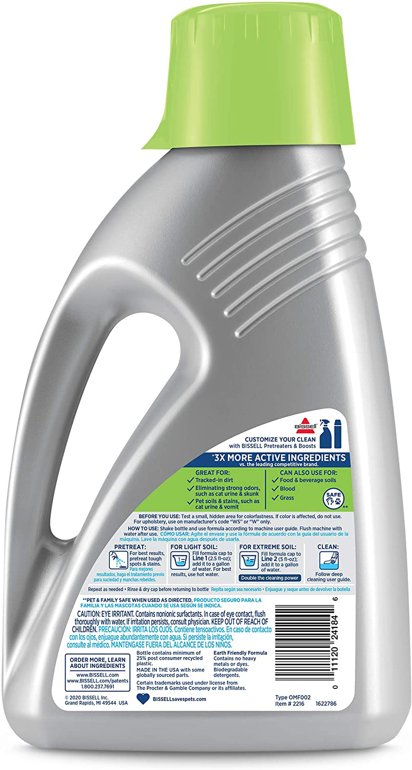 BISSELL Professional Pet Urine Elimator with Oxy and Febreze Carpet Cleaner Shampoo