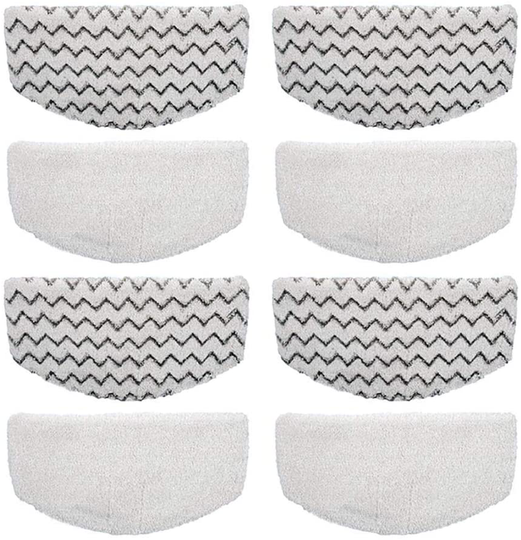 Bonus Life 8 Pack Steam Mop Pads for Bissell Powerfresh Steam Cleaner Mop 1940 1806 1544 1440 2075A Replacement