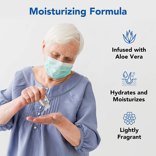 Hand-E Hand Sanitizer Gel Pump - 6 Pack, 16 oz Large Pump Bottle - 75% Ethyl Alcohol Based Instant Sanitizing Gel With Moisturizing Aloe - Kills 99.9% of Germs - Rinse Free