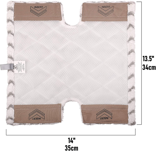 F Flammi Microfiber Steam Mop Pad for Shark Genius Lift-Away Pro Steam Mop S5003D S5002Q S5003A S6001W S6001WM S6002 S6002C S6003D S6003 S3973 S3973D S3973WM Washable Reusable Replacement Mop Head